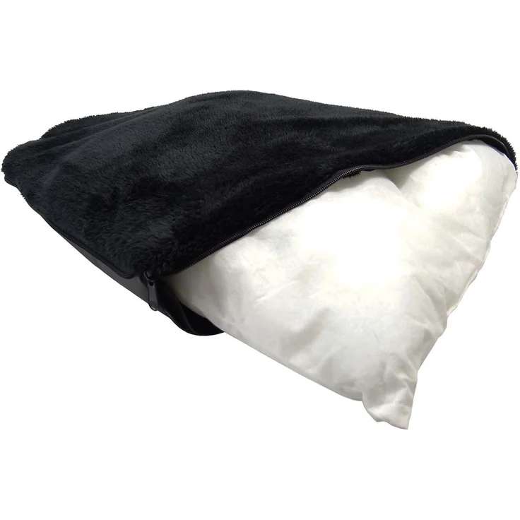 Extra pflegeleichter Hunde Leder Look Autositz - Verstärkter Autositz für kleine und mittlere Hunde - hochwertiger und wasserfester Hundeautositz für den Beifahrersitz im Auto (L-Größe, Schwarz) kompatibel für Nissan Hypermini – Bild 4