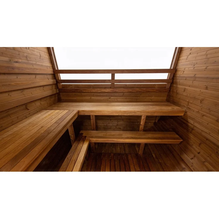 Hekla Cube 160 Außensauna Würfelsauna aus Thermo-Fichte 160 x 235 x 225 cm – Bild 5