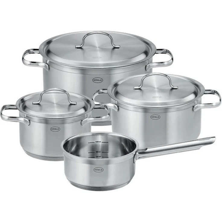 RÖSLE Topf-Set PUREELEMENTS, Edelstahl 18/10 (Set, 4-tlg) – Bild 4