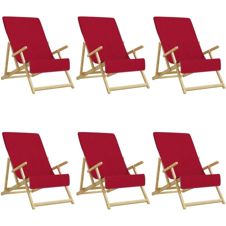 vidaXL Strandtücher 6 Stk. Burgunderrot 60x135 cm Stoff 400 GSM 3157057 – Bild 2