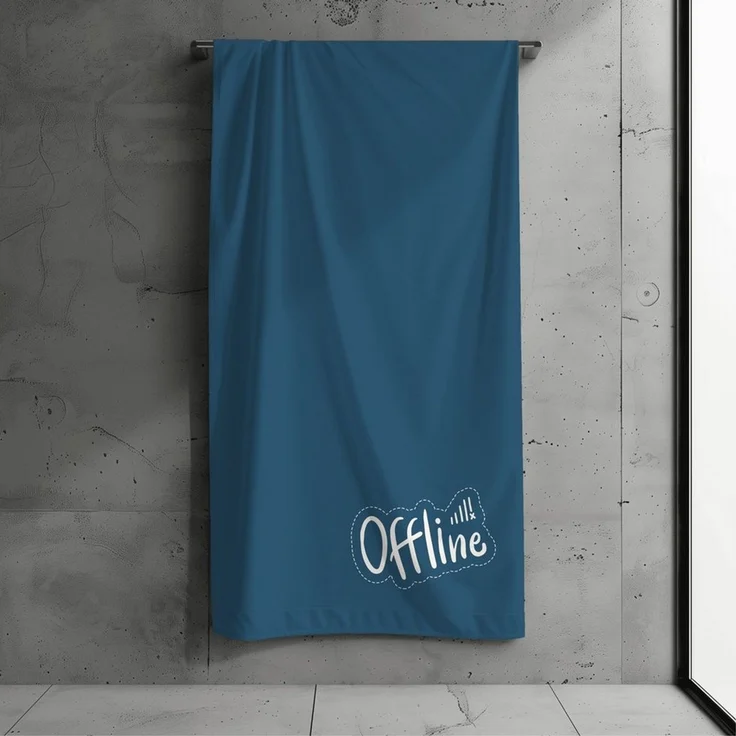 MTOnlinehandel Strandtuch "Fernweh" • Badetuch XXL • 100x200 cm • Schnelltrocknend, Baumwolle & Mikrofaser Mix (1-St), extra groß • weich & saugfähig – Bild 2