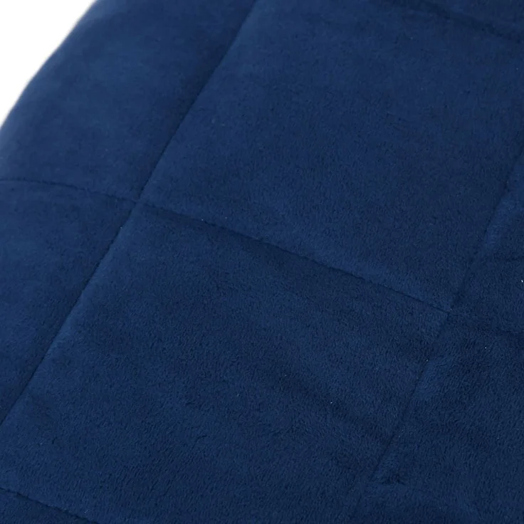 vidaXL Gewichtsdecke Blau 220x260 cm 15 kg Stoff 350803 – Bild 3