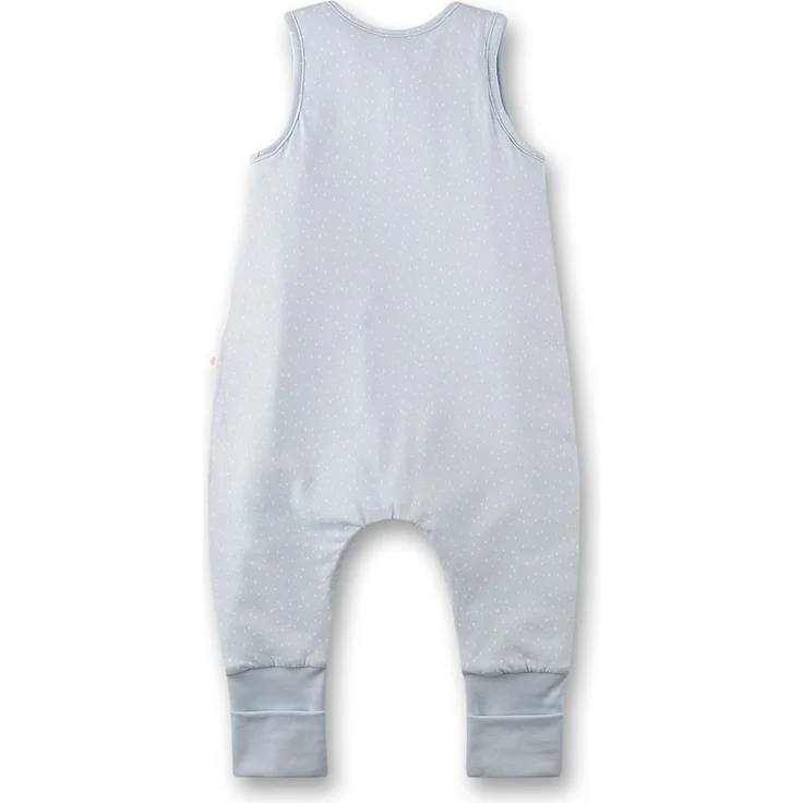 SANETTA Baby-Schlafsack mit Füßen Blau | Praktischer und bequemer Unisex-Schlafsack aus Bio-Baumwolle. Baby-Schlafsack mit Reißverschluss und Regenbogen-Print | Baby Sleeping Bag – Bild 2