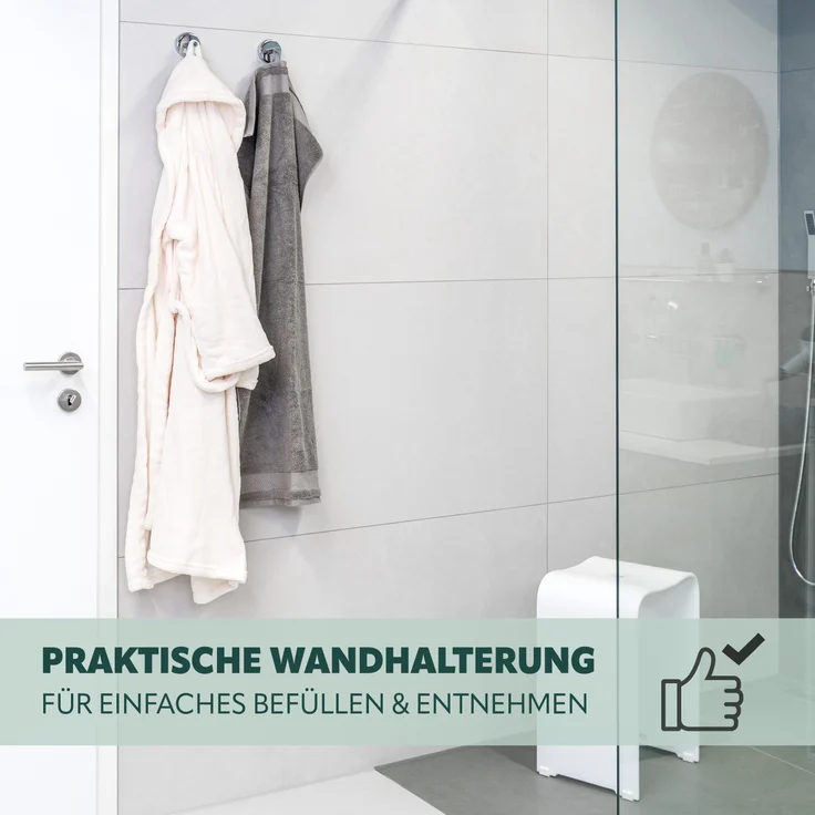 Bad-Serie LUCENTE - Handtuchhaken 2er Set, aus Edelstahl verchromt – Bild 3