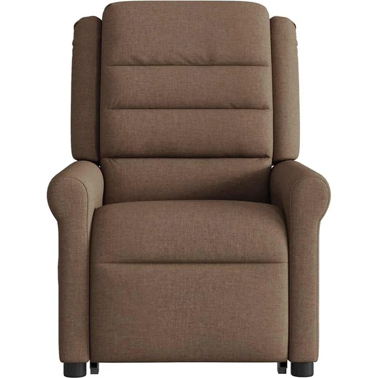 vidaXL Elektrischer Massagesessel mit Aufstehhilfe Braun Stoff 3303348 – Bild 5