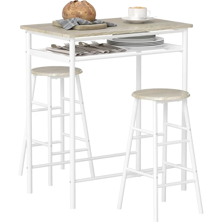 HOMCOM Bargruppe Bartisch-Set – Bild 1