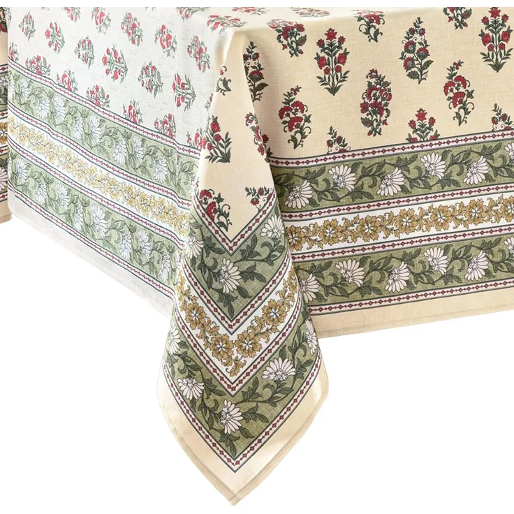 Elrene Home Fashions Nomad Harvest Tischdecke mit Blockdruck, rechteckig, 152,4x304,8 cm