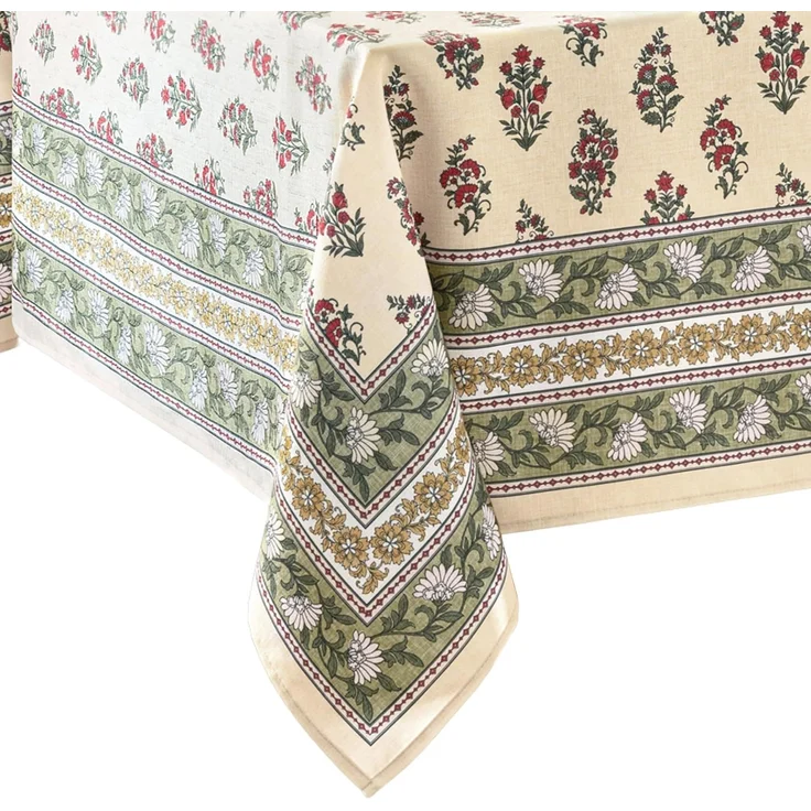 Elrene Home Fashions Nomad Harvest Tischdecke mit Blockdruck, rechteckig, 152,4x304,8 cm