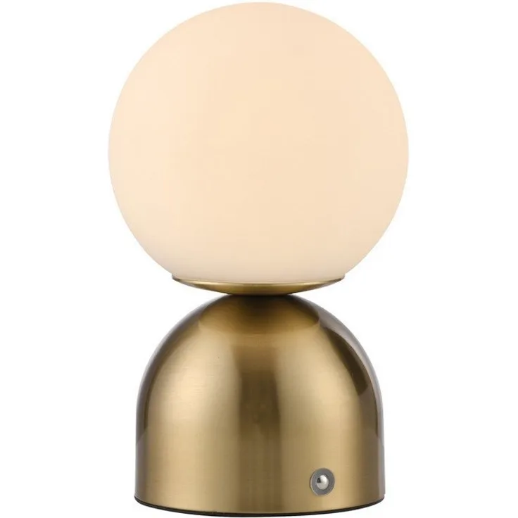 SCHÖNER WOHNEN-Kollektion LED Tischleuchte LED Tischlampe RUDI, Dimmbar, CCT, USB, 1xLED-Board/1,20W/3000K, warmweiß, Akku USB, Dimmbar Touchdimmer CCT