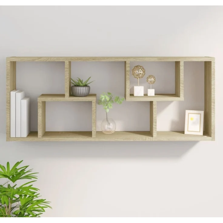 vidaXL Wandregal Sonoma-Eiche 36x16x90 cm Holzwerkstoff 803014 – Bild 8