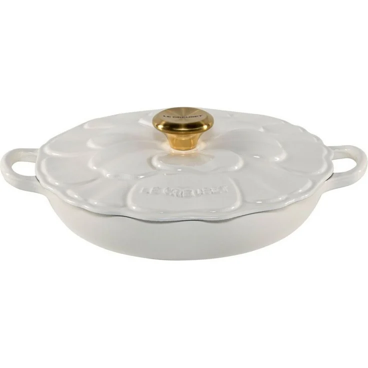 Le Creuset Gourmet-Profitopf Blume 26 cm white – Bild 2