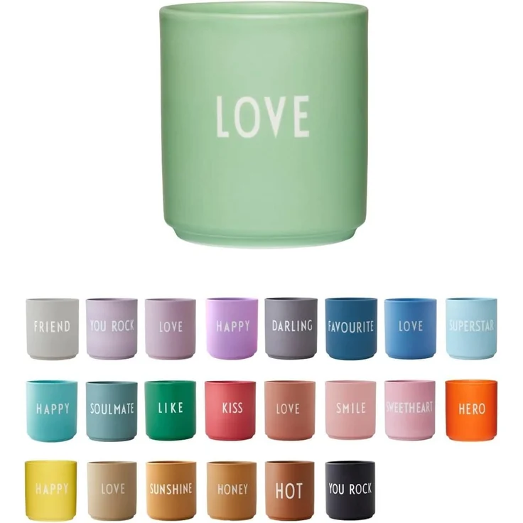 Design Letters Becher Favourite Cup Love Green Bliss 10101002GRNBLLOVE