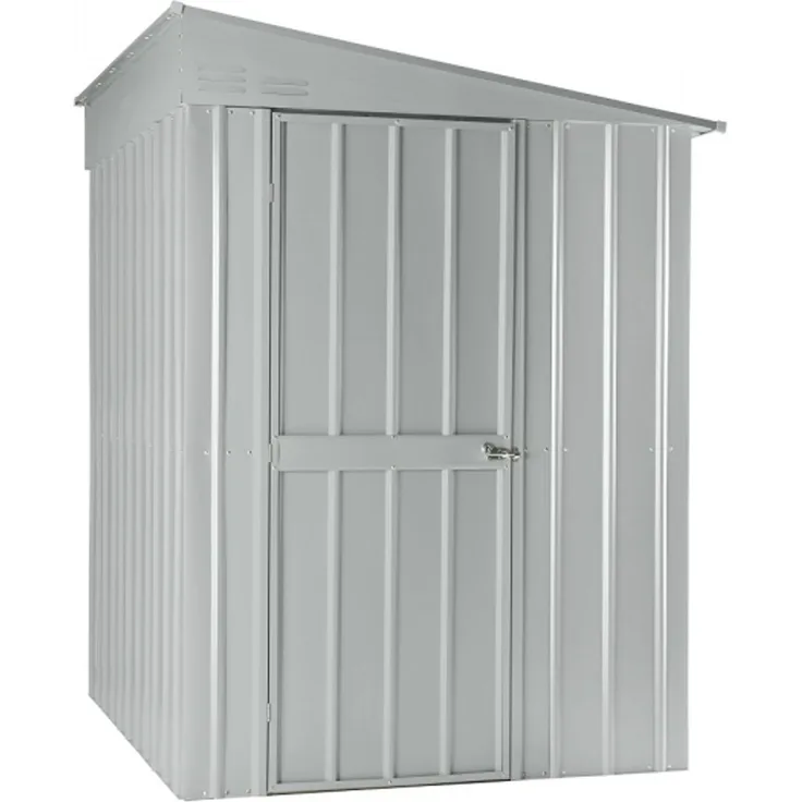 Globel Gerätehaus "Wand-Zierde Lean To 56, silber metallic