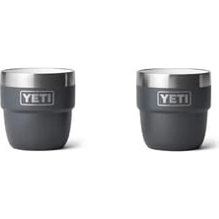YETI Espressotassen, 2 Pack, 4oz, Charcoal - Edelstahl, doppelwandige Vakuumisolierung, spülmaschinenfest