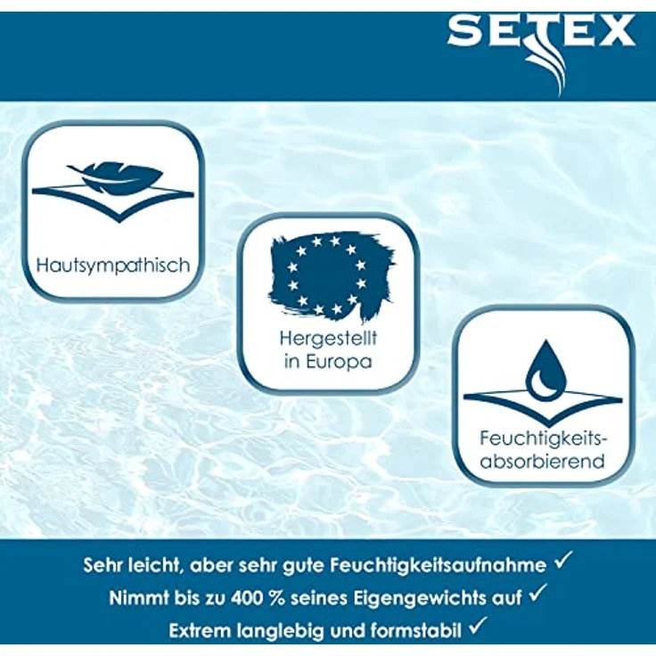SETEX Sporthandtuch SETEX Sporttuch aus Evolon®, Evolon® (1-St), Komfort & Haltbarkeit: Hypoallergenes Evolon® - sanft zur Haut – Bild 8