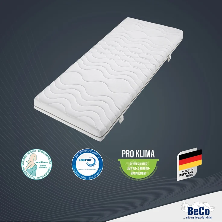 BeCo Nightstyle Visko Größe 180 x 200 cm Härtegrad H3 (80 kg - 120 kg) – Bild 7