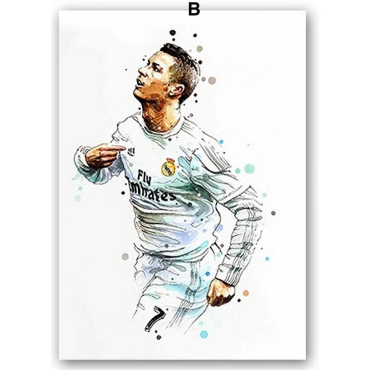 JUSTGOODMOOD Poster Fußballspieler Tor Jubel Lionel Messi und Christiano Ronaldo als Deko, D (1 St) – Bild 4