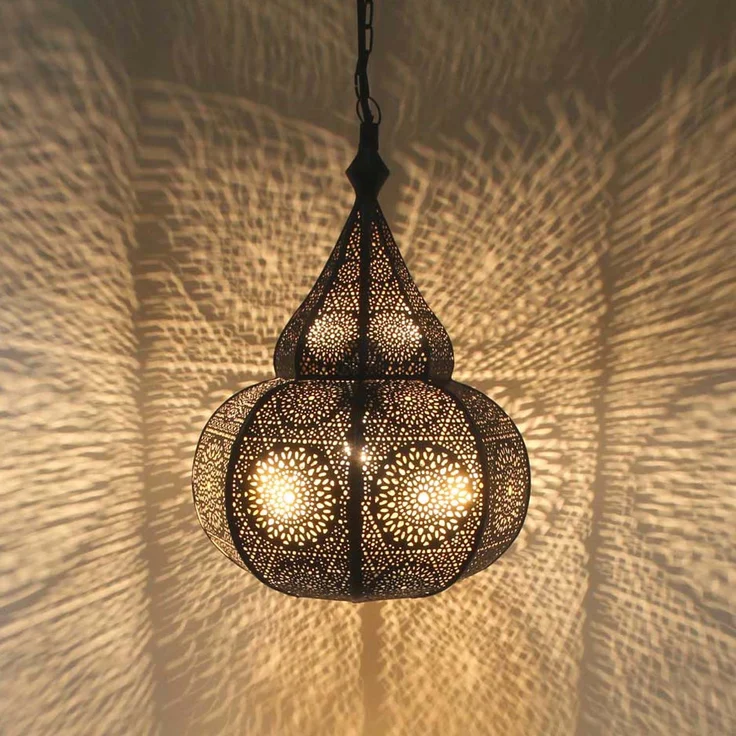Orientalische Lampe Taza Schwarz – Bild 8