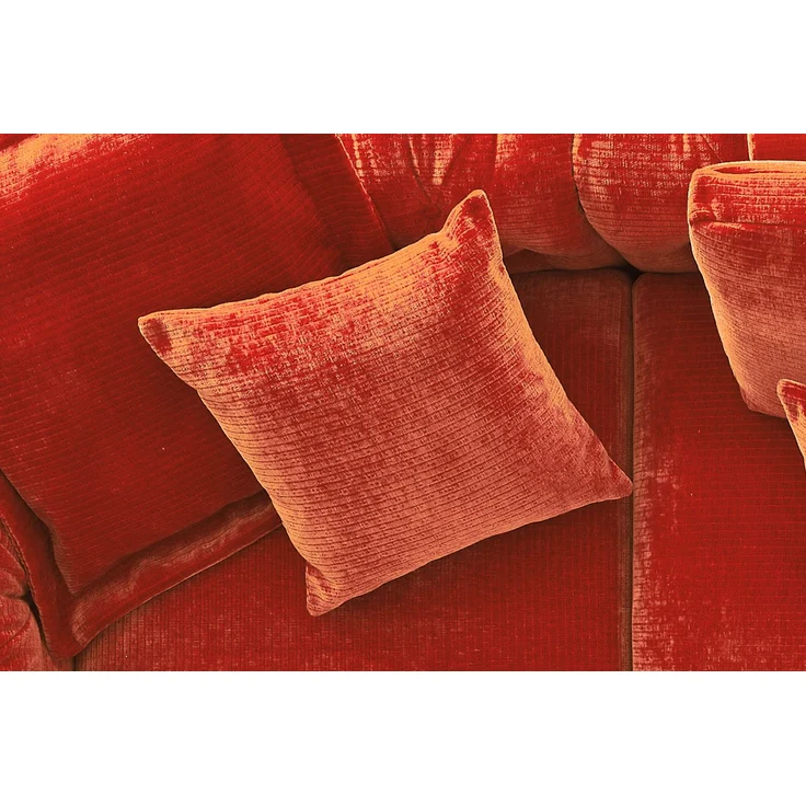 KAWOLA Spitzkissen SEPHI medium Cord Vintage rot 50 x 50 x 50 cm – Bild 2