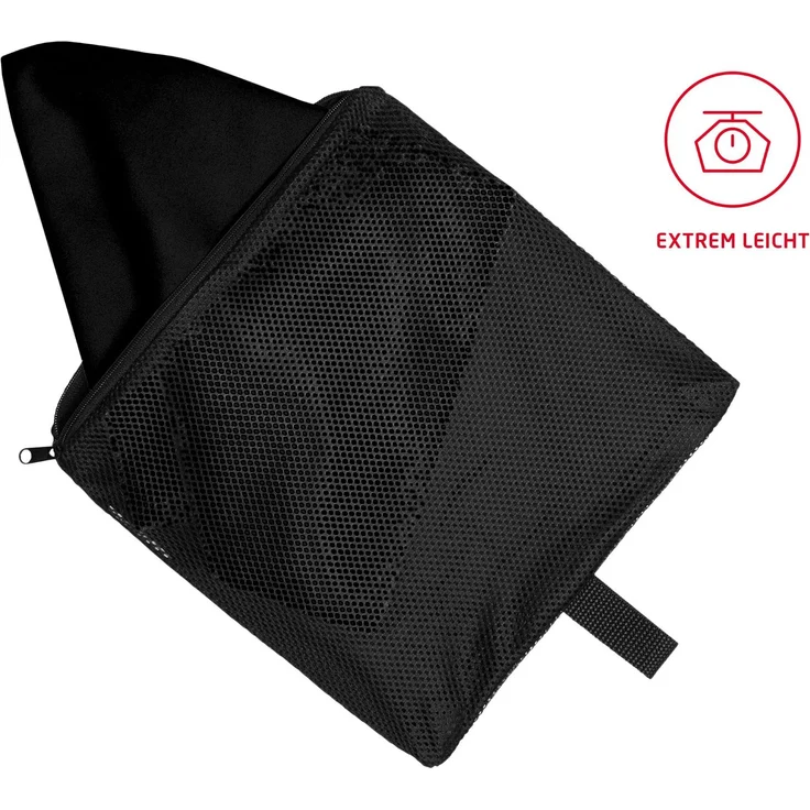 2 x fleuresse Sport Duschtuch 90x180 cm High-Tech-Reise Duschtuch 3450-1 schwarz – Bild 3