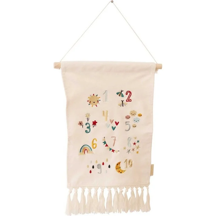 PAPIERDRACHEN Wandteppich Wanddekoration für Kinder aus Stoff - Kinderzimmer - Boho Wandteppich – Bild 1