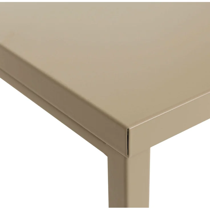 Schreibtisch HWC-R26, Konsolentisch Laptoptisch, Industrial Metall 75 x 120 x 60 cm ~ beige – Bild 4