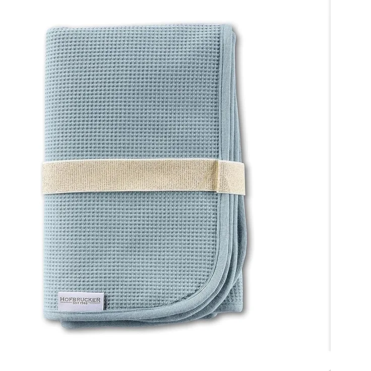 Hofbrucker® Windeltasche mit Wickelunterlage für unterwegs, faltbare Wickelclutch mit Organizer für Windeln & Feuchttücher, Abwischbar, Must Have für die Baby Erstausstattung (taubenblau)