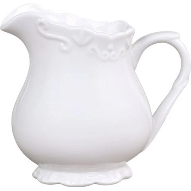 Chic Antique Milchkännchen Sahnekännchen Kanne Porzellan Provence Weiß 63008901 – Bild 4
