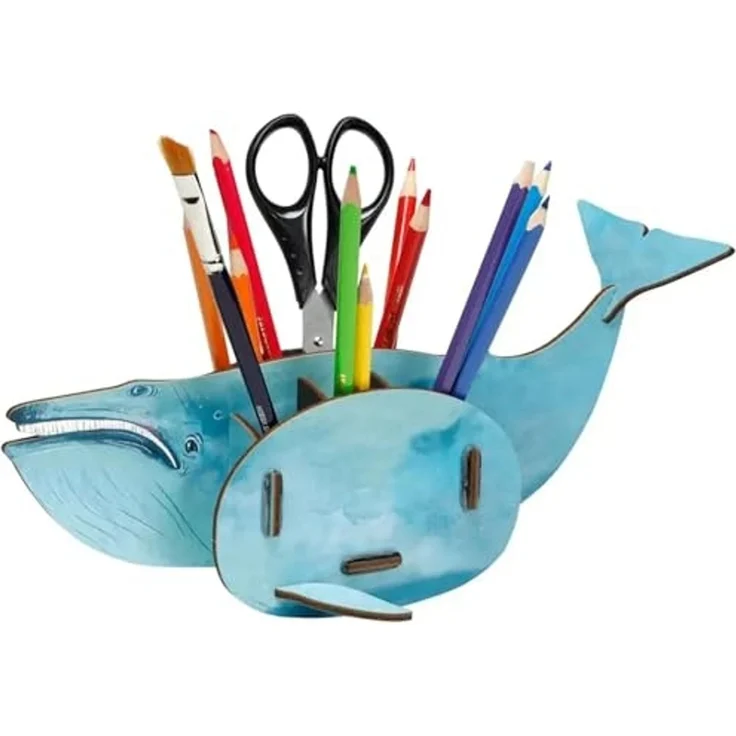 Werkhaus - Stiftebox "Wal" Stiftehalter Stifteköcher Blauwal Wal Fisch WE2072 – Bild 5