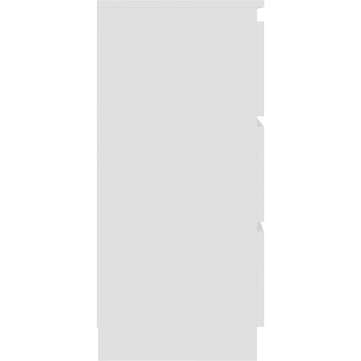 Sideboard Weiß 60 x 33,5 x 76 cm Spanplatte – Bild 5