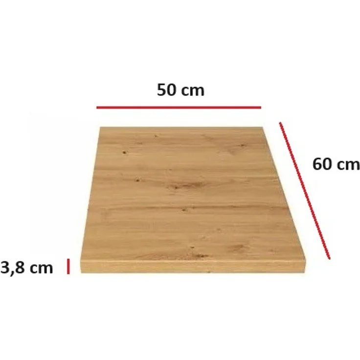 Küchen Arbeitsplatte 50 cm 38 mm Küchenzeile Küchenblock Eiche Artisan Eko Stilo – Bild 1