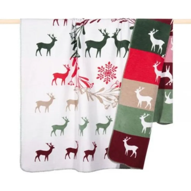 pad Wohndecke, Mischgewebe, 150x200 cm, Reindeer Rentier Sand