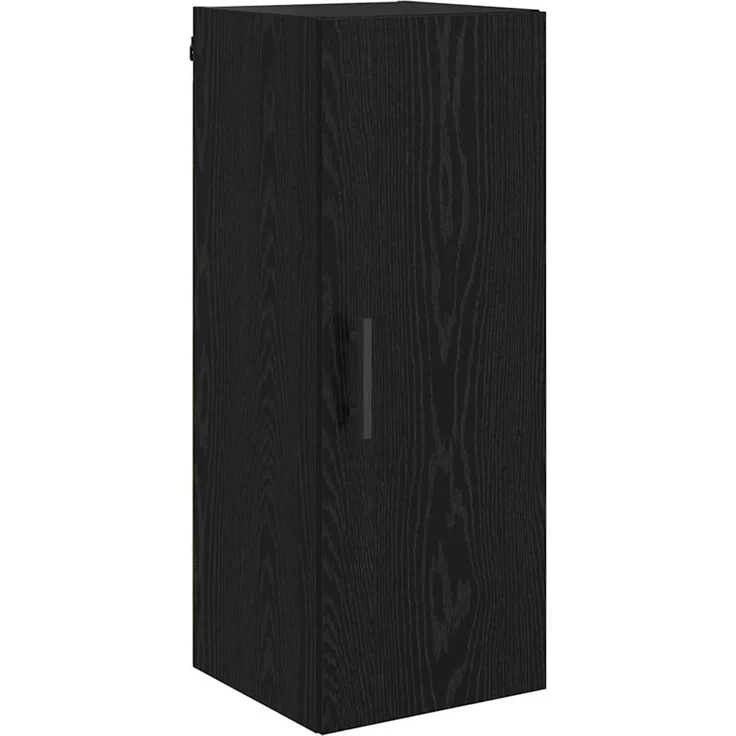 vidaXL Wandschrank Schwarz Eichen-Optik 34,5 x 34 x 90 cm 882615 – Bild 2