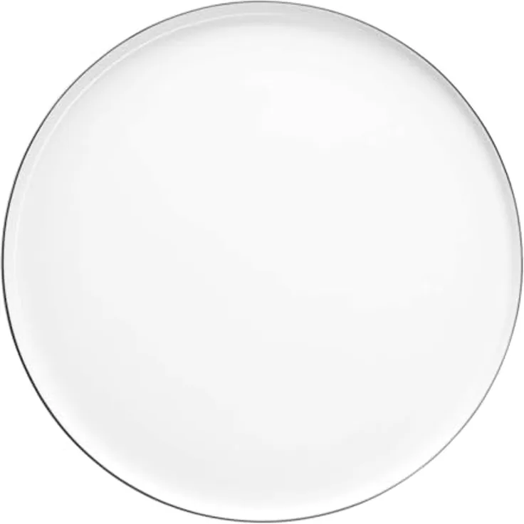 ASA Selection Ocoligne Teller mit Schwarzem Rand, Teller mit Schwarzem Rand, Porzellan, Beige, 32 cm, 2034113