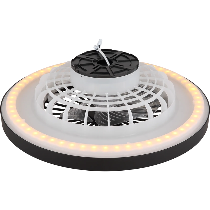 2BLIZZAK Deckenventilator, ø5450HZ, 6 Geschwindigkeitsstufen, 20W, 230V, schwarz, Backlight – Bild 4