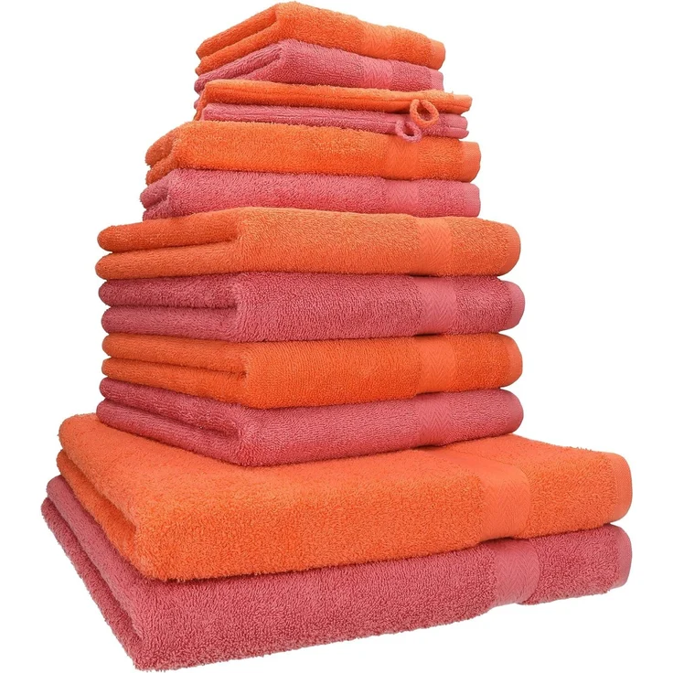 Betz Handtücher Premium Handtuch-Set 12-tlg. Duschtücher, Handtücher, Gästetücher, Baumwolle (Set, 12-St)