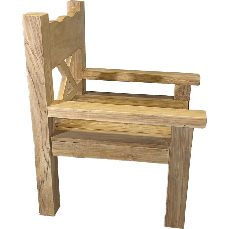Teakholz Sessel JUMBO, Natural Teak – Bild 2