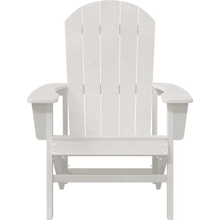 vidaXL Adirondack-Stuhl Weiß 82 x 74 x 92 cm HDPE 42006621 – Bild 3
