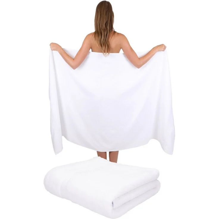 Betz Badetuch 2 Stück Badetücher PALERMO Größe 100 x 200 cm, 100% Baumwolle (Set), Badetuch – Bild 1