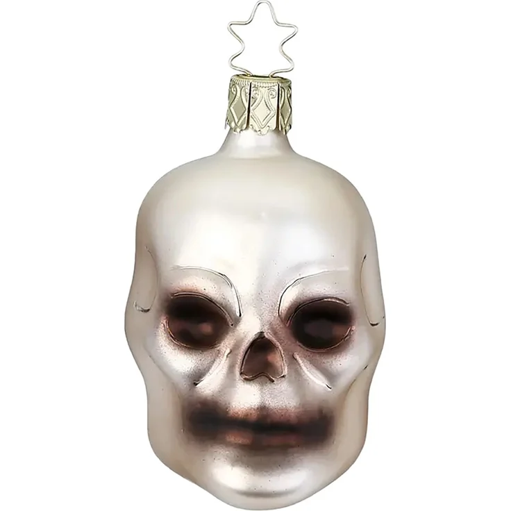 Totenkopf 7,5cm Halloween bei Inge-Glas Weihnachtsschmuck