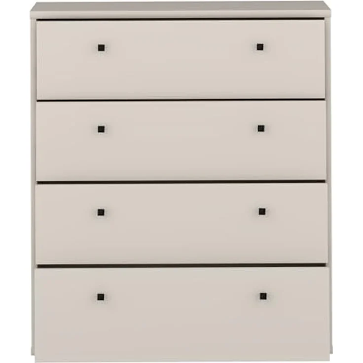 Forte TEMPRA 2 Kommode 70 80, Moderne Kommode mit 4 Schubladen, Schlafzimmer, Wohnzimmer, Büro, Holzwerkstoff, Kaschmir|Beige, 73,7 cm breit x 85,5 cm hoch x 34,8 cm tief – Bild 5