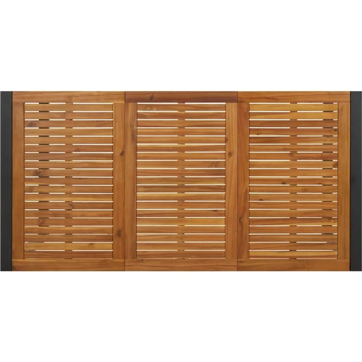 Gartentisch, Balkontisch mit Gestell U-Form 180 x 90 x 75 cm Akazie Massivholz – Bild 5