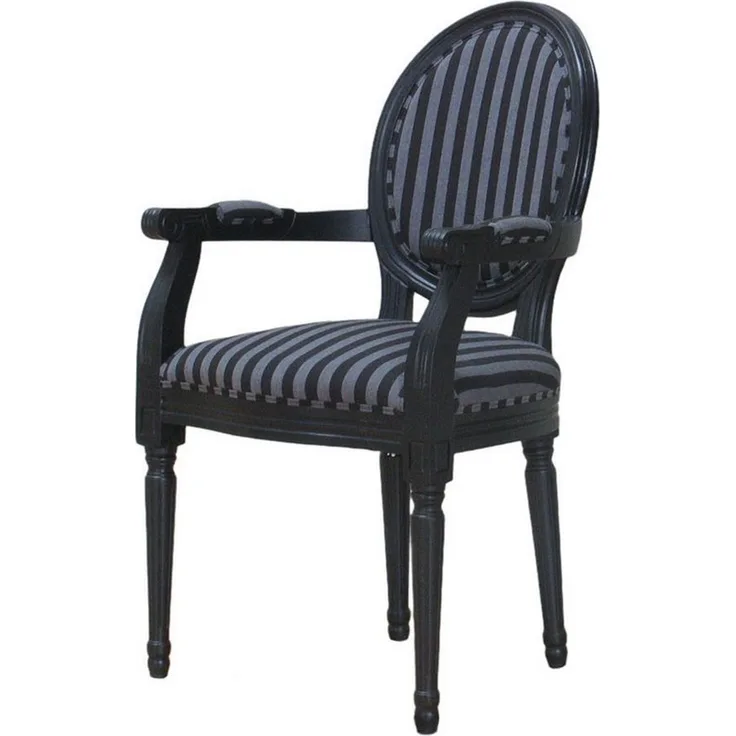 ebuy24 Esszimmerstuhl Rokoko/Amaretta Esszimmerstuhl mit Armlehne antik