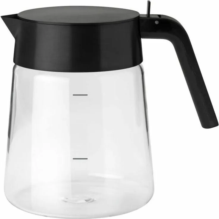 Stelton Glaskanne Nohr, Kaffeekanne, Borosilikatglas, Black Metallic, 1. 2 L, 611