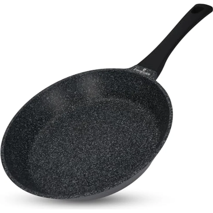 ZWIEGER Hochwertige Bratpfanne 28 cm – beschichtete Pfanne 28 cm, Aluguss, vollflächiger Edelstahlboden, für alle Herdarten (inklusive Induktion) geeignet – Antihaft, PFOA- & PFOS-frei – Bild 9