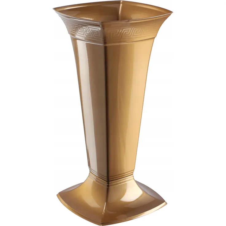 KADAX Fläschchen Grab Grabvase für Friedhof Kunststoff für Blumen 39cm