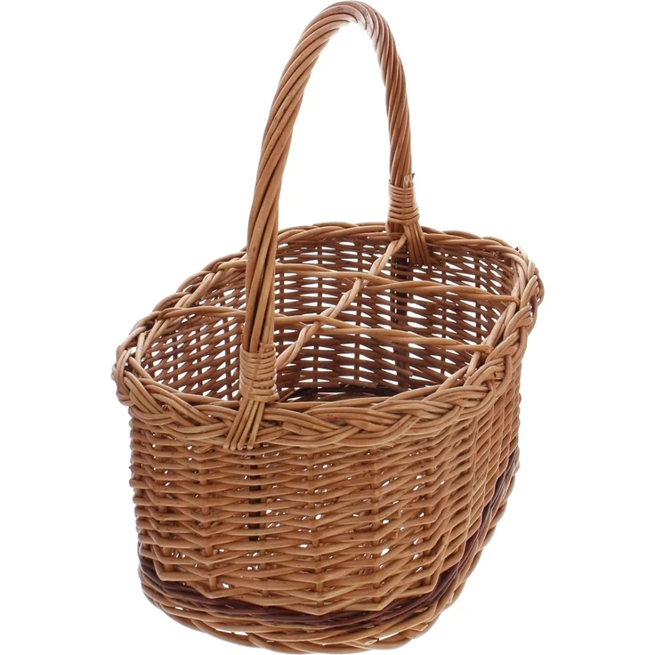 Flaschenkorb "Rustico", für 6 Flaschen Einkaufskorb Picnickorb Aufbewahrungskorb – Bild 2