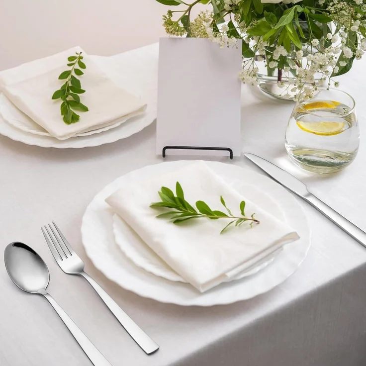Premium Edelstahl Besteck Set 36-teilig für 6 Personen Wildone hochglanzpoliert – Bild 7
