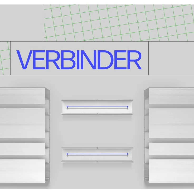 Bestlivings Gardinenschiene ( Weiß ) 480cm (4x120 cm) 3-läufig – Bild 6