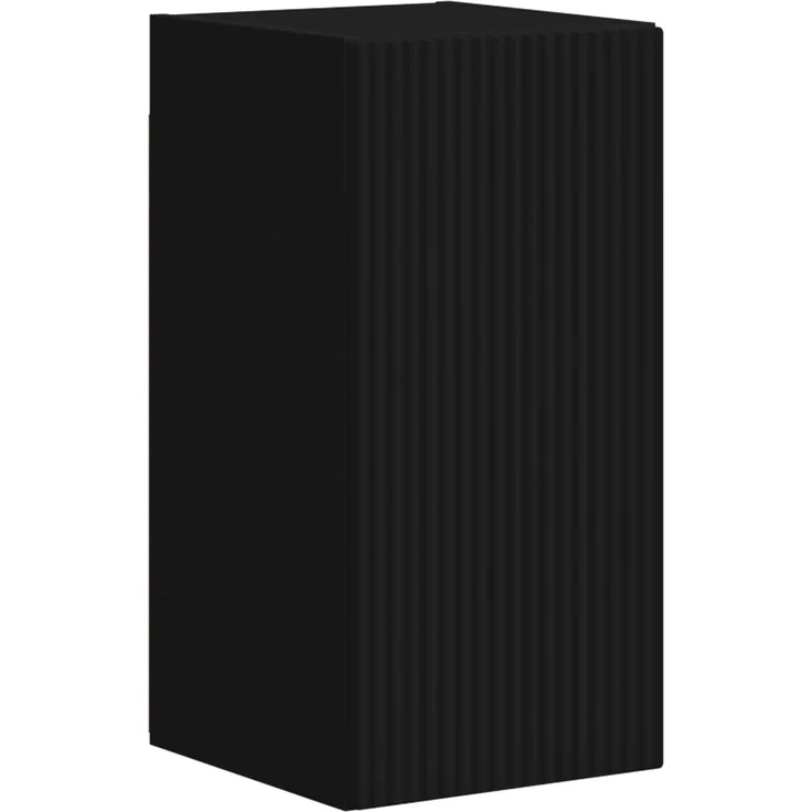 vidaXL TV-Schrankset Wandmontiert 4 pcs Schwarz Holzwerkstoff 3409034 – Bild 7